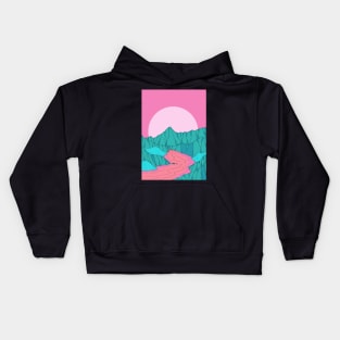 May Morning mountains Kids Hoodie